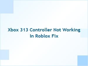 Fix Xbox 313 Controller Not Working in Roblox